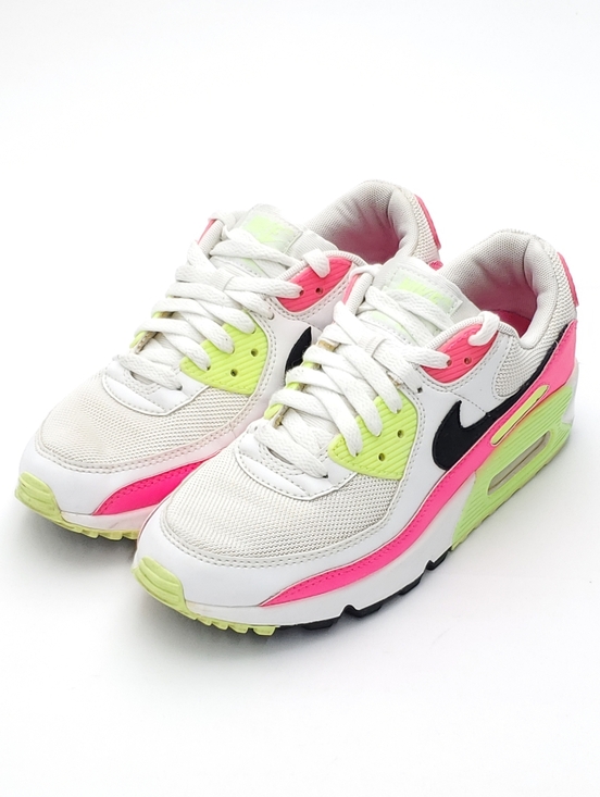 Nike Shoes - NIKE Air Max 90 Sneakers Watermelon White/Pink Neon Activewear Shoes Womens Sz 9